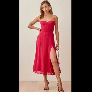 Reformation Juliette Dress in Red NWT